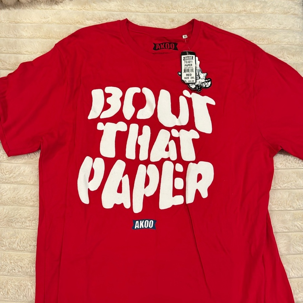 Men’s red 2x Akoo t shirt